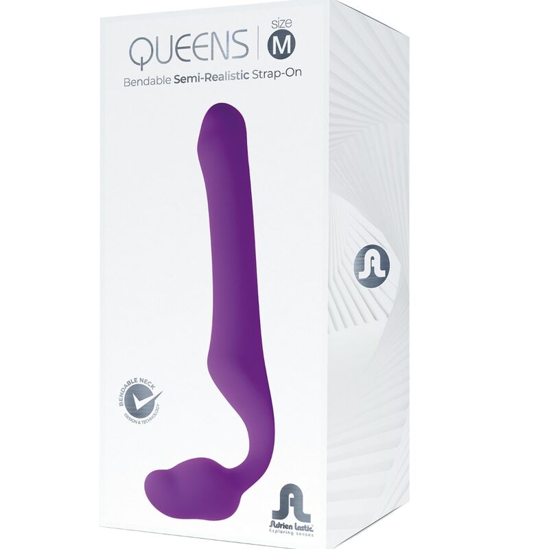 Strap On fara Curele, Adrien Lastic - Queens, Silicon Super Moale, Mov M